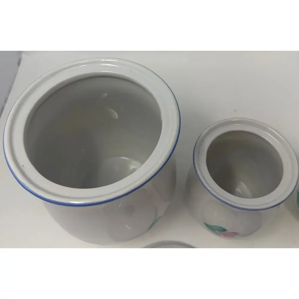 International China Company Canister Set Large and Small Capri Pattern